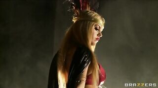 A termetes tőgyes Jessie Rogers megbaszva