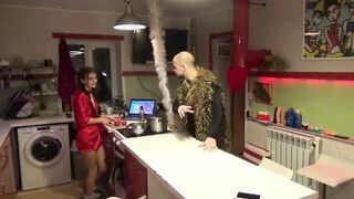 Orosz fiatal gádzsi dp-be kurelva