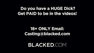 Blacked - Haley Spades borotvált cuncija meghágva