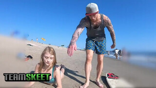 TeamSkeet - a strandon felszedett pipi keményen megtéve