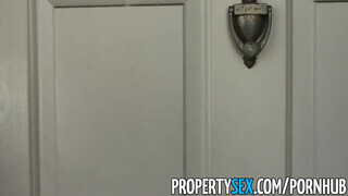 PropertySex - izgató világos szőke ingatlanos nőci