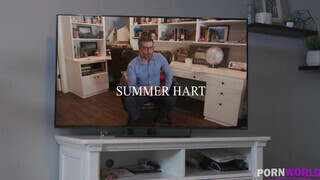 Summer Hart punciba és hátsó bejáratba kurelva