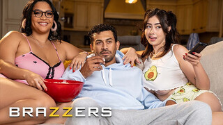 BRAZZERS - Vágyakozó lányok, Ashlyn Peaks és Chloe Surreal versenyeznek Alex méretes péniszéért