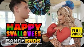 BANGBROS Hálózat Bombázó Milfje Vadul Cidázza Mostohafia Óriási Farkát Halloween Előtt