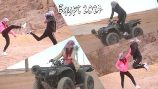 Motor, muff és baszás: izgat, ahogy a sínai-sivatagban motorozik egy vonzó ribanc, egyiptom 2024